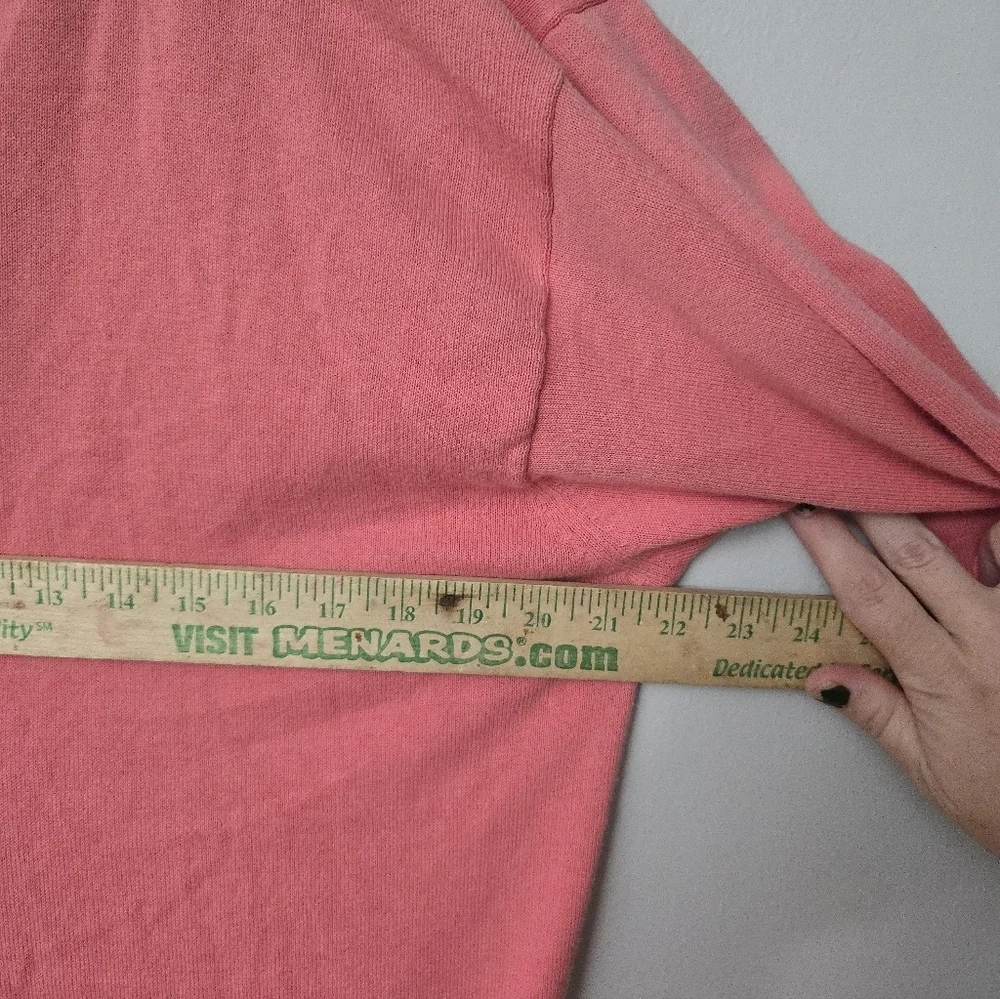 Brooks Brothers Cardigan Sweater Size M Starburst Pink Button Up V Neck